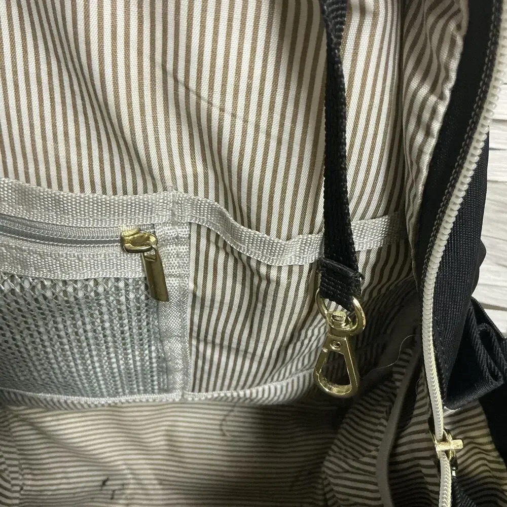 Lovevook 12” Backpack w/ USB & Multiple Pockets, Gold‎ Zipper